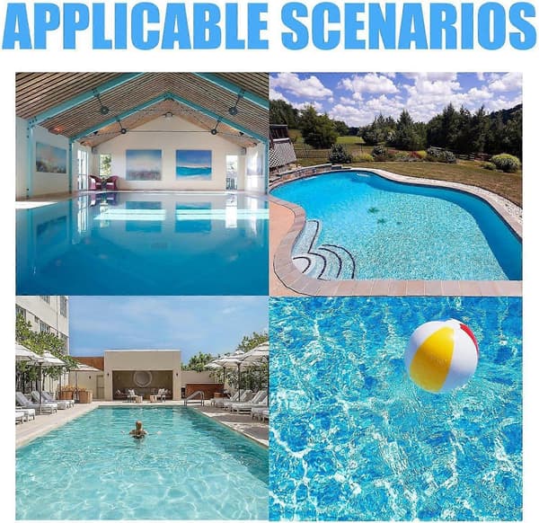 Poolklortabletter med 5-tums flytande tablettdispenser, klordispenser för trädgårdspooler, uppblåsbara barnpooler, bubbelpooler, spa och isbad 1 Set
