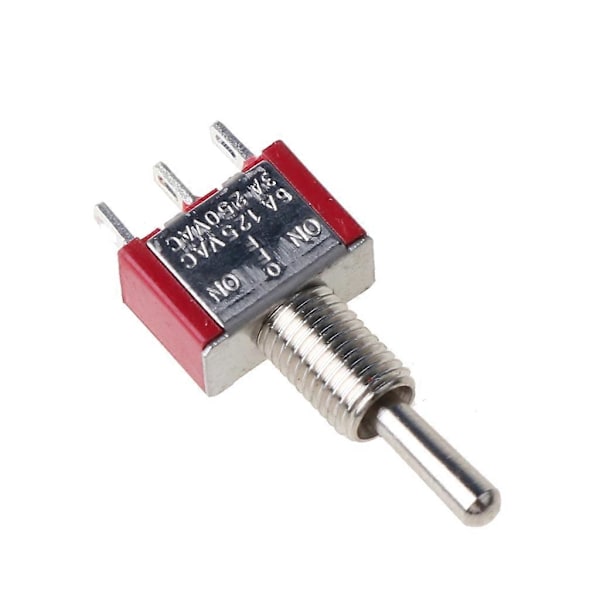 MTS-103 3-polig elektrisk vippströmbrytare ON-Off-ON 3-läges SPDT-brytare för bilbåt instrumentbräda AC250V 2A 120V 5A Röd