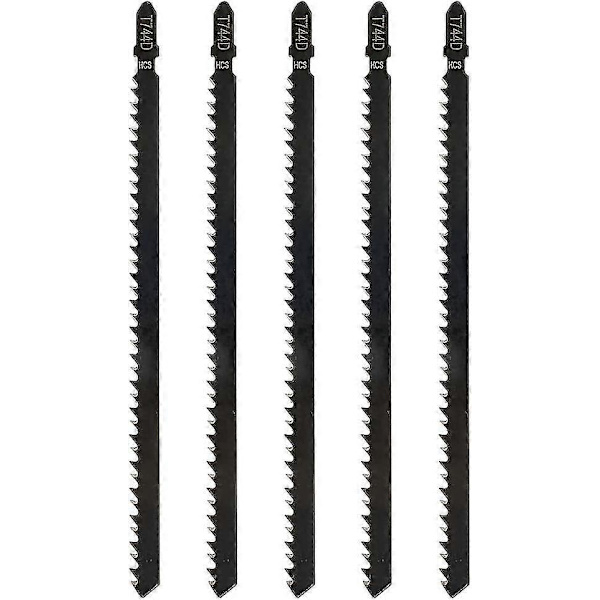5 kpl 180 mm:n ammattimaiset T744d-pistosahanterät puun ja metallin sahaamiseen, pistosahan lisävaruste, yhteensopiva Bosch, Metabo jne. kanssa
