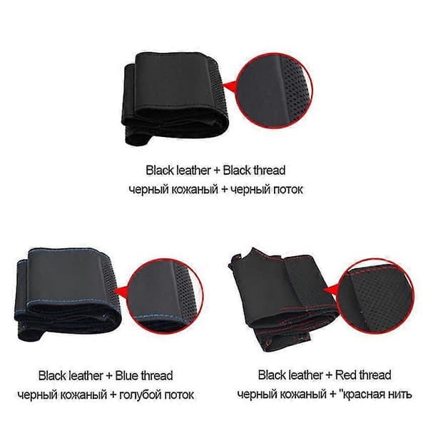 Sort blødt kunstlæder DIY bilratovertræk Ford Focus 3 2012-2014 C-max 2011-2014 Kuga Escape 2013-2016