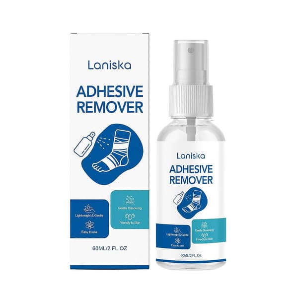 Plasterfjerner Spray, Klæbemiddelfjerner Spray til Hud, Skånsom Restfjerner til Bandager, Tape & Klæbende Klæbemidler, 60ml 3PCS