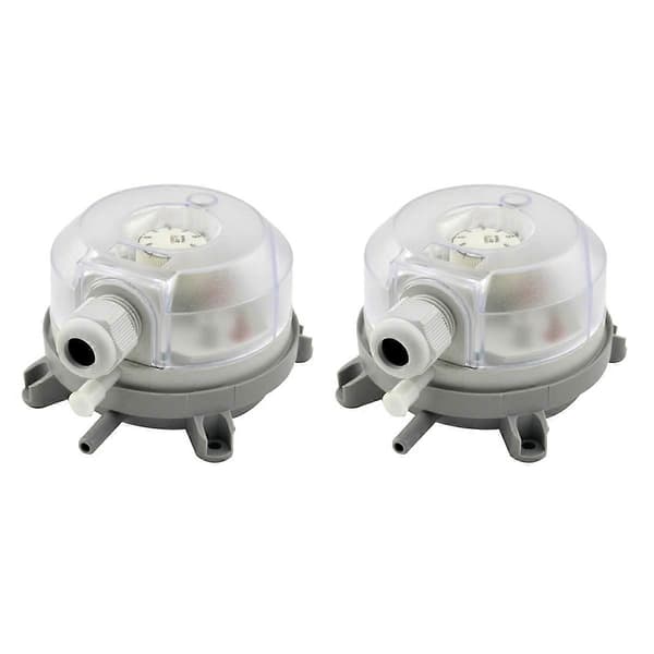 2X Luftdifferenstrykknap 50-500Pa Justerbar - Trykluftkontakt