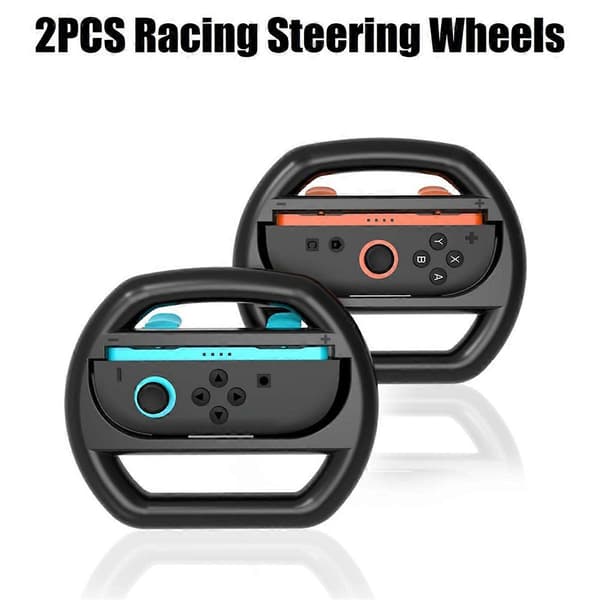 2 st racingrattar för Switch 2 Controller Game Grip Handle Racing Game Wheel för 2 Controller