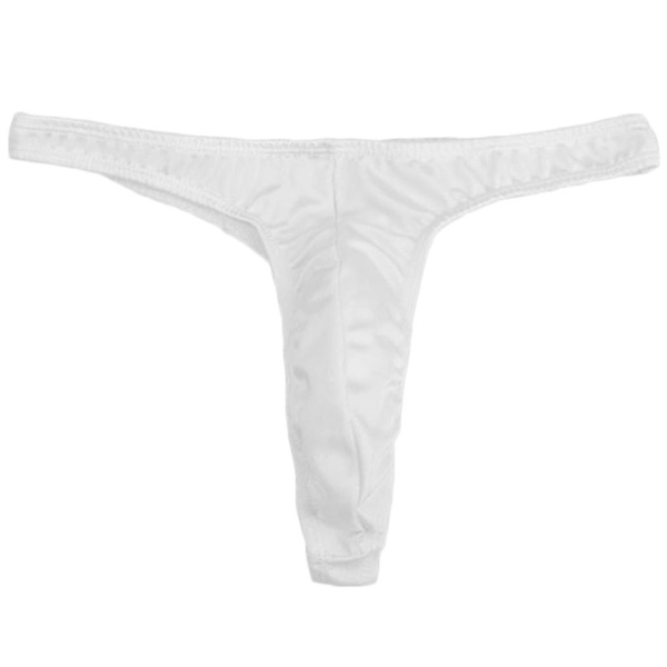 Herrars sexiga G-string stretchpåse stringtrosa - vit