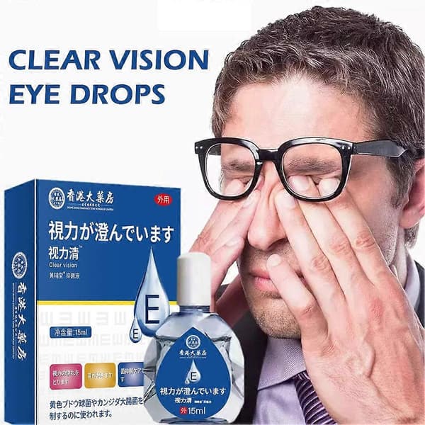 Clear Vision øjendråber 15ml Lindrer træthed Tørhed for øjensundhed