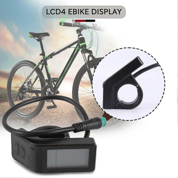 24V 36V 48V KT LCD4 Mini Ebike Display Vanntett Sykkelkontrollersett for KT Motor