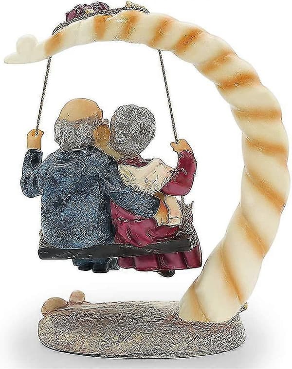 Bryllupsdagsfigur for par - 40/50/60/70-års bryllupsdag