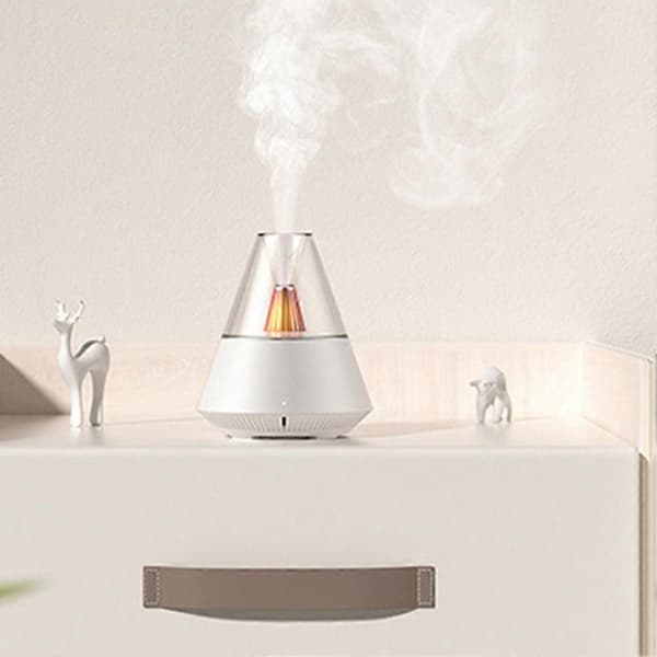 Aromas Diffuser med fjernkontroll Multifunksjonell duftoljediffuser for romspa White
