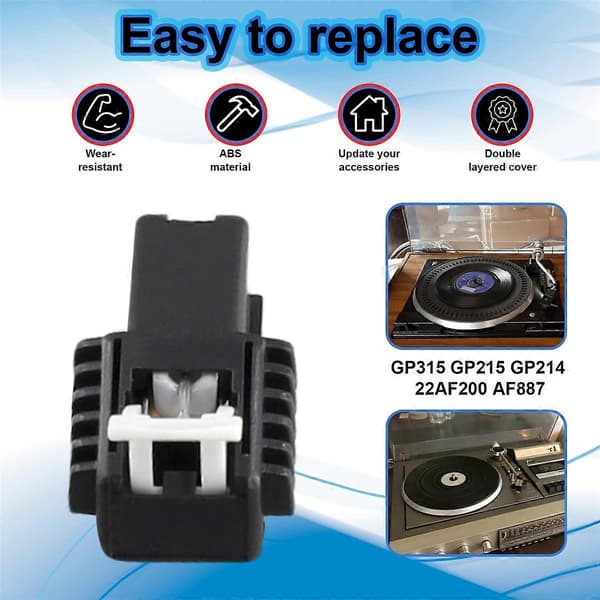 Erstatningsstift for PHILIPS GP315 GP215 GP214 22AF200 AF887 LP Vinyl Platespiller Phonogr