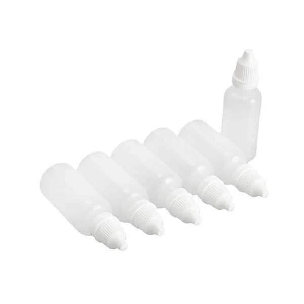 50 st tomma plastflaskor med droppfunktion (20 ml)