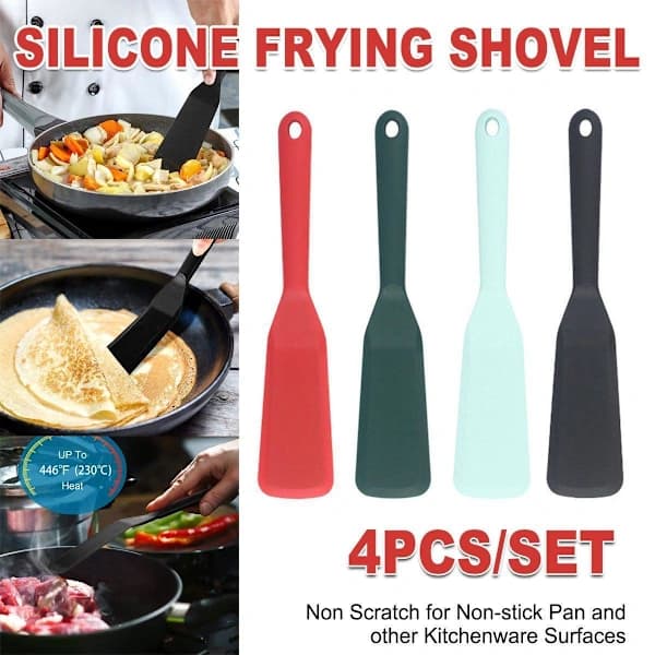 PCS Silikon Köksspatlar Non-stick Stekpanna Stekfisksspatel