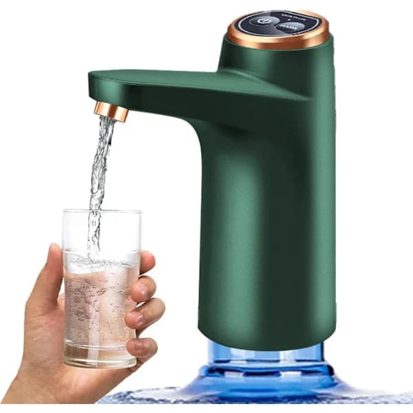 5-gallon USB oppladbar automatisk vanndispenser (grønn)