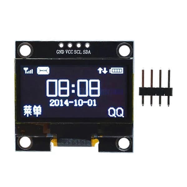 1,3 tommer OLED-skærmmodul 128x64 LCD-skærm 4PIN I2C IIC kommunikation til