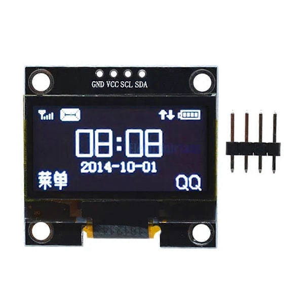 1,3 tums OLED-displaymodul 128x64 LCD-display 4PIN I2C IIC kommunicerar för