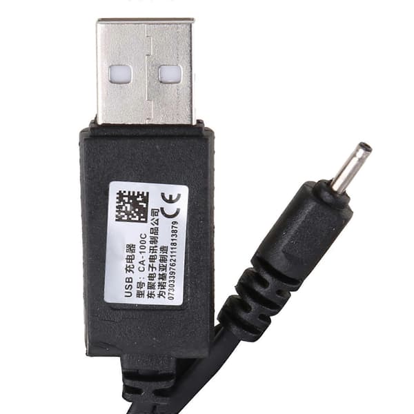 Holdbar telefonstrømadapteroplader USB-opladerkabeldock kompatibel med Nokia 5800 5310 N73 N95 E63 E65 E71 E72 6300 Sort