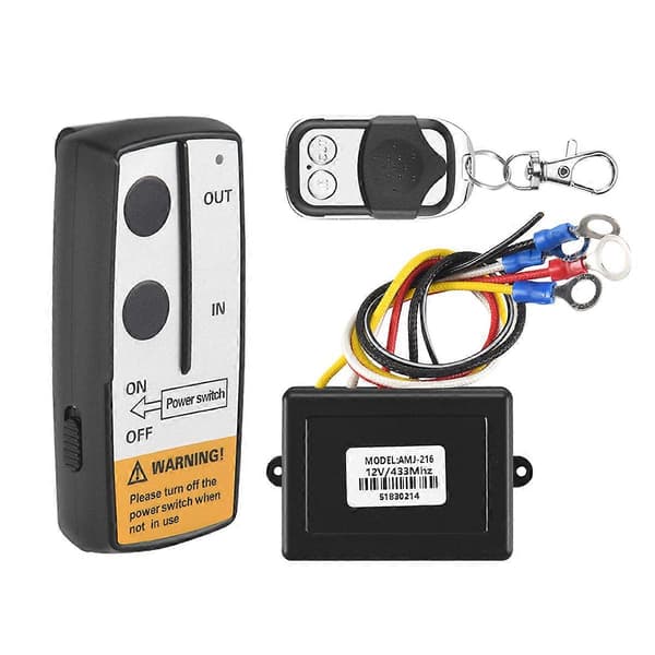 12V 12Volt 50ft Vinsj Trådløst Fjernkontrollsett for Lastebil ATV Warn Ramsey