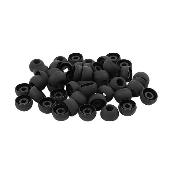 50 stk Sorte Ørepropper Øretelefoner In-Ear Buds Tip Cover Udskiftning