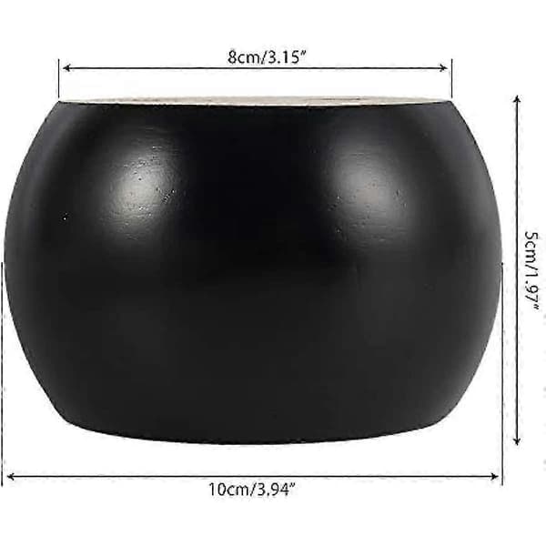 4 stk. møbelben i træ, 50 mm højde, sofaben i eukalyptus, runde bolleformede møbelfødder, erstatningsben White