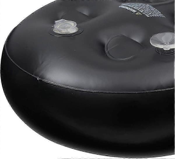 Oppgraderte boblebadseter med Mesh Oppblåsbart boblebadsete Multifunksjonelt spa-booster-sete med sugekopp med mesh-trekk Sklisikkert for voksne eldre Ki 2 packs