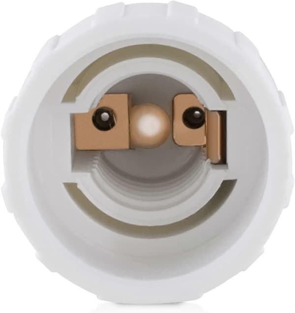4x Sokkeladapter - GU10 til E14 Sokkelomformer - Bajonettbase Lampeholderadapter for Halogen LED-pære