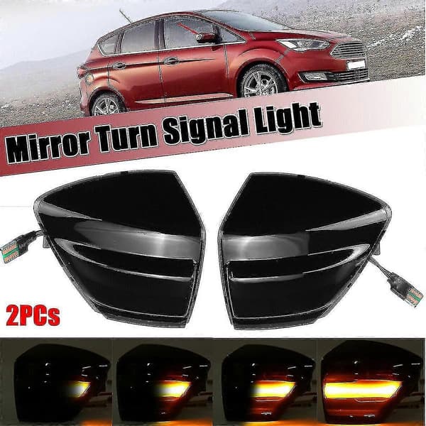 Sekventiel Dynamisk LED Sidespejl Indikatorlys Til Ford S-max C-max Kuga UK