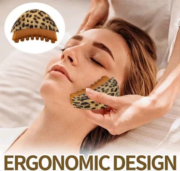 2 stk. Lymfatisk konturbørste Ansigtsbørste Tørbørste Lymfedrænage Massager til Ansigt, Hage, Kæbe 2PCS
