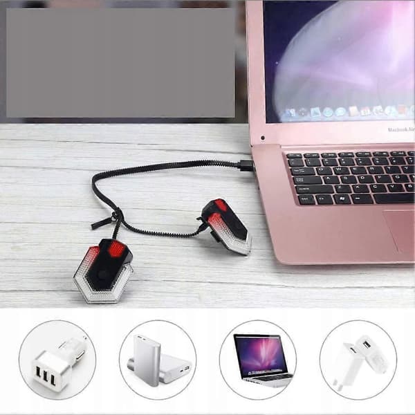 Trådløst blinklys sykkelutstyr USB