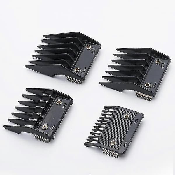 4 Tilbehørs Kamsett For Wahl Med Metallstøttet Klippeskinne 3mm 6mm 9mm 12mm