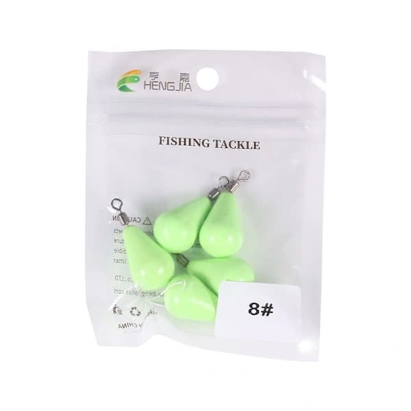 Lysende fiskeblylodder Fiskelodder 29G-5ST
