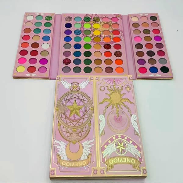 96-färgs Starry Ögonskuggspalett - Matta, Skimrande & Glittriga Nyanser för Mångsidiga Makeup-looks, Resevänlig Bokdesign för Nybörjare & Makeupkonst 1PCS