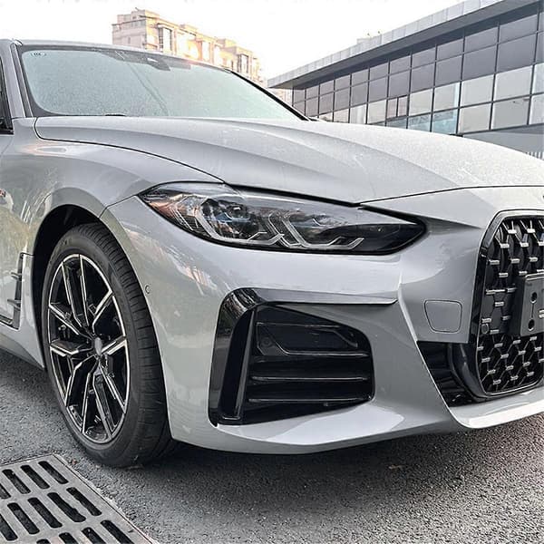 Bil Front Bumper Splitter Spoiler til 4-serie G26 Blank Sort