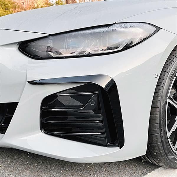 Bil Front Bumper Splitter Spoiler til 4-serie G26 Blank Sort