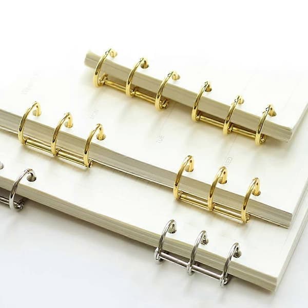 12 stk 3-rings bokringer, bladbindere, kontorbokringer, snap-split hengslet 20 mm indre diameter bok