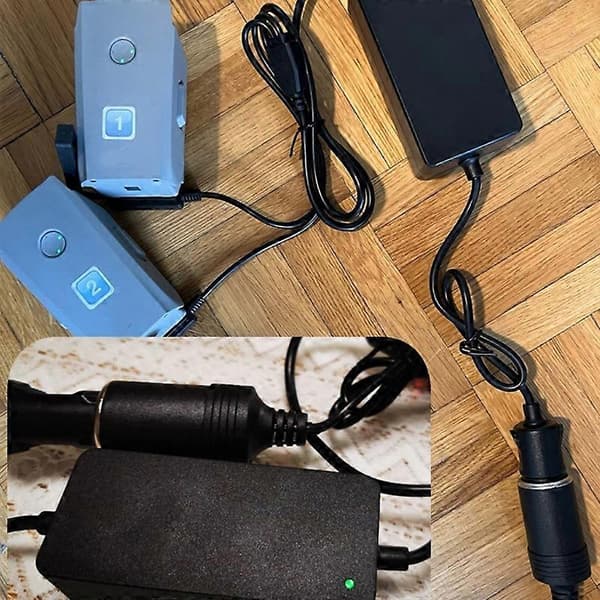 USB C PD til 12V 60W bilcigarettænderstikadapter til biloplader og støvsuger 1m