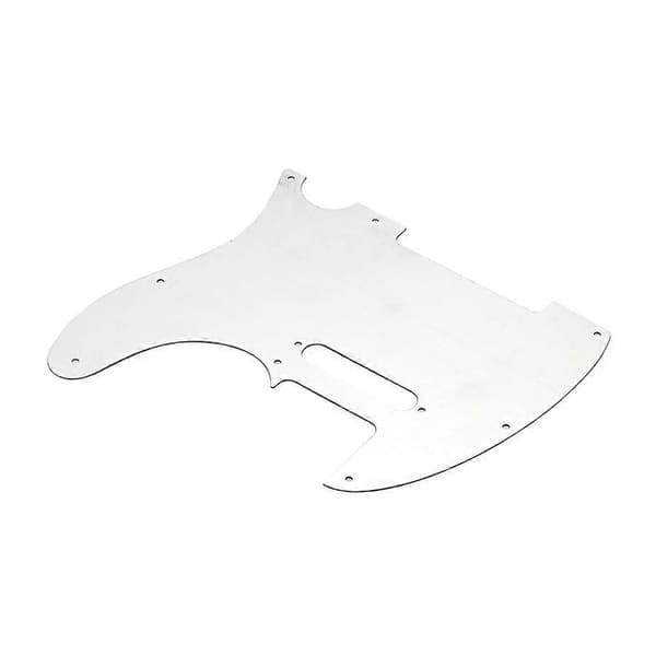 1 st TL elgitarrplektrumskydd 8-håls metallskyddsplatta för TL-stil gitarr silver