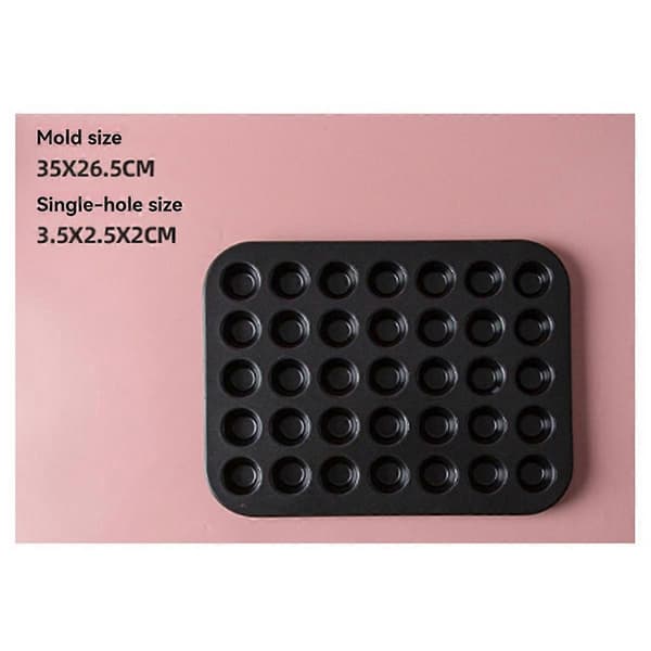 25-kopps rund kakeform Non-Stick Mini Muffins Kakebrett Bakeutstyr Matlagningstilbehør