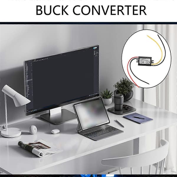 12V til 9V DC-DC Buck Converter Modul Strømforsyning Spenningsregulator