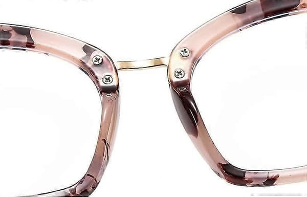 Blålysblokkerende databriller, tretthetslindrende lesebriller, CatEye Flat Light Mirror Oversized (farge: kaffe, størrelse: 200) Ref: 9495