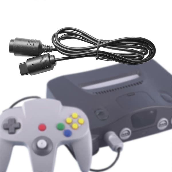 N64 Forlengelseskabel Solid for N64 Kontroller Erstatning N64 Forlengelsessnor
