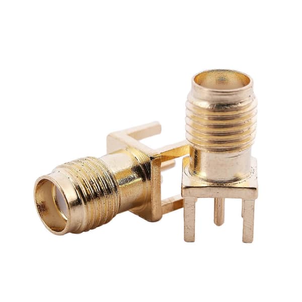 10x SMA hunstik lodde PCB-montering lige RF-stik guld
