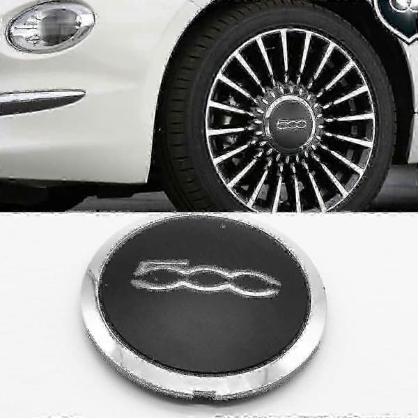 Fiat 500 133 mm sølvfarvede navkapsler til hjul
