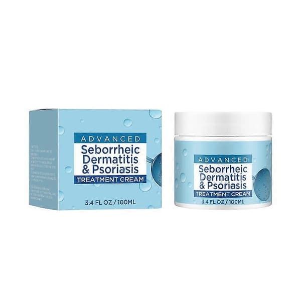 Seborroisk dermatitkräm - Hårbottenbehandling för psoriasis, follikulit och torr kliande hårbotten 2PCS