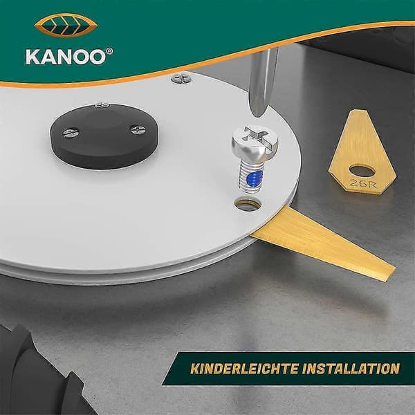 18 Pak Titanium Udskiftningsblade - Bosch Indego Robotplæneklipper - Premium Kvalitet