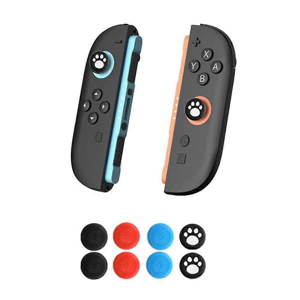 Switch2-ohjaimen joystick-suojukset, liukumattomat silikonisuojukset, 8 kpl