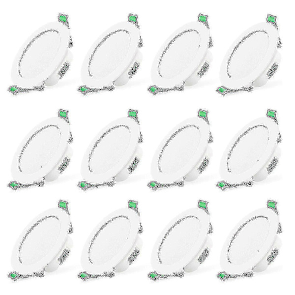 12 stk. 7W Hvide LED Nedhængte Loftlamper Slanke Spotlys