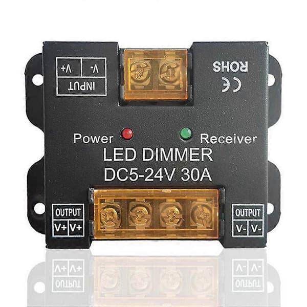 RF 30A Touch Dc12V Dc24V Enkel Färg Kontroller LED Dimmer för LED-lampor