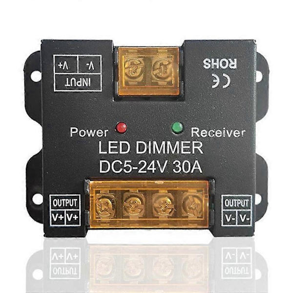 RF 30A Touch Dc12V Dc24V Enkeltfarve Kontroller LED Lysdæmper til LED Lys