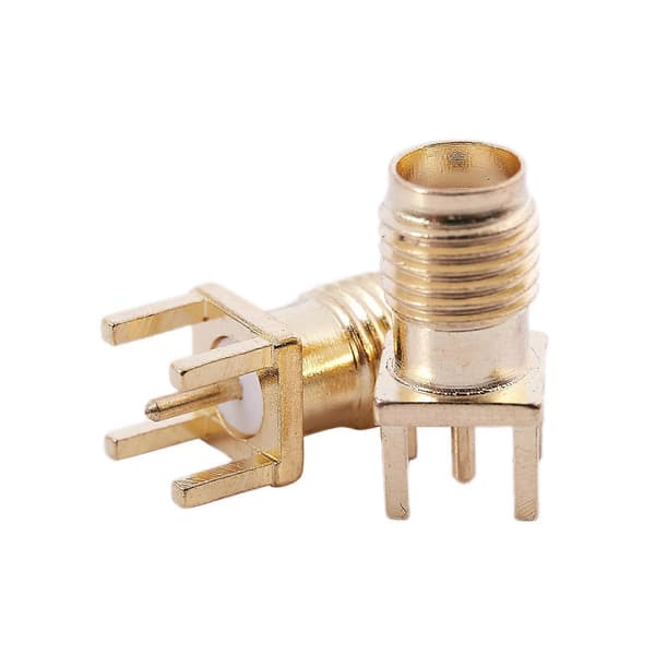 10x SMA hunnkontakt lodde PCB-montering rett RF-kontakt gull