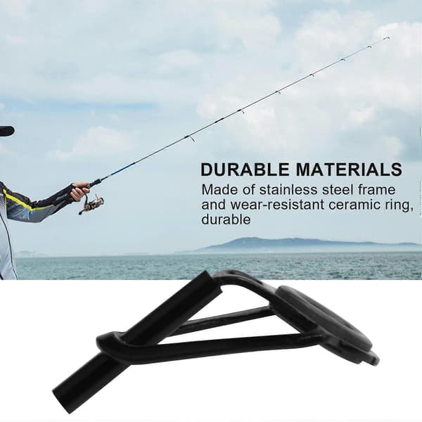 80 stk. fiskestang tip reparationssæt rustfrit stål keramisk ring guide tips stang guide udskiftning tip