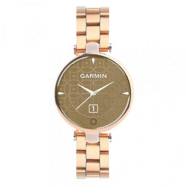 Justerbart armbånd i rosegullmetall til Garmin Lily